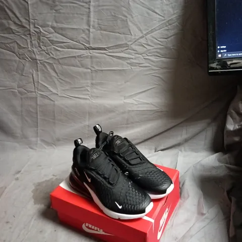 NIKE AIR MAX 270 GS KIDS TRAINERS – BLACK/WHITE, UK 3.5 (US 4Y)