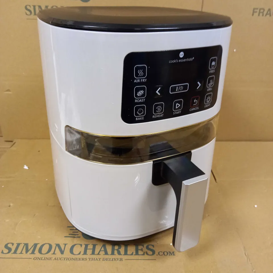 COOK'S ESSENTIALS 4.0L AIR FRYER WITH DIGITAL TOUCHSCREEN & VIEWING SCREEN - COOL GREY