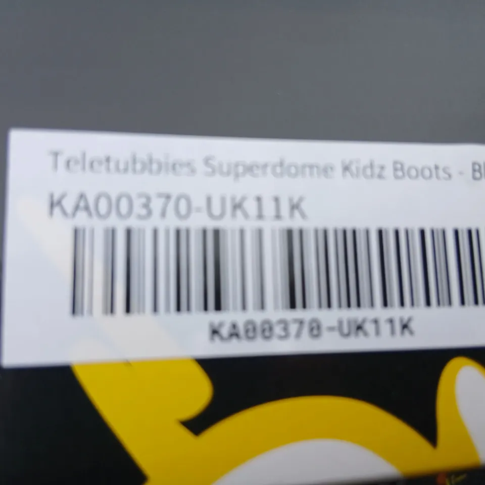 KOI X TELETUBBIES SUPERDOME KIDZ BOOTS - BLACK, UK 11 (KIDZ)