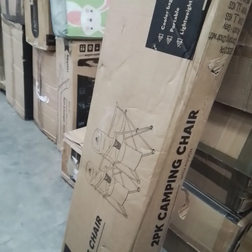 BOXED VOYAGER 2PK CAMPING CHAIR GREY