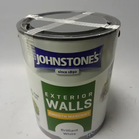 JOHNSTONE'S MASONRY PAINT BRILLIANT WHITE (5L) - COLLECTION ONLY