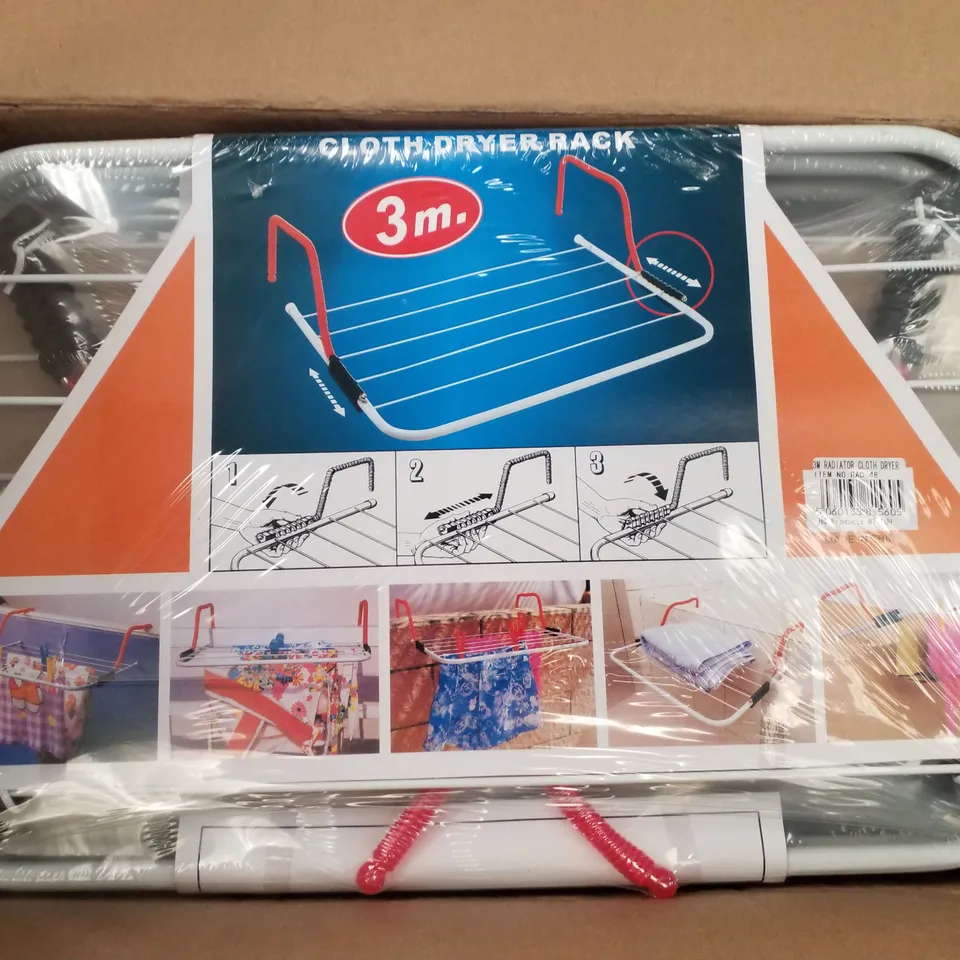 BOX CONTAINING APPROXIMATELY 48 BRAND NEW CLOTH DRYER RACKS