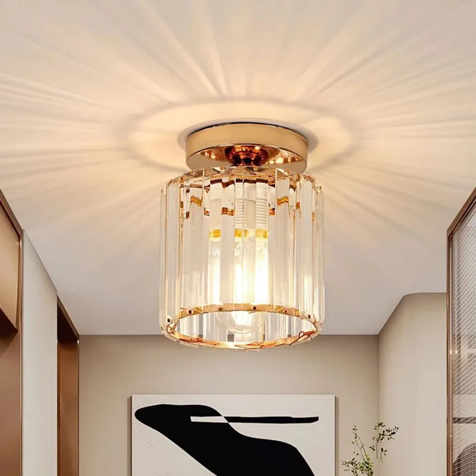 BOXED AHILYN CRYSTAL FLUSH MOUNT