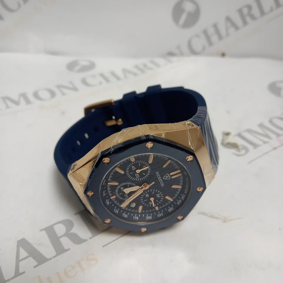 RUCKSTUHL CHRONOGRAPH STYLE RUBBER STRAP WATCH