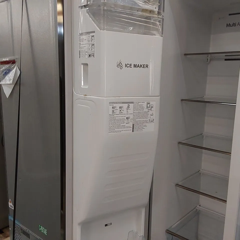 HISENSE RS694N4TBF 91CM FROST FREE AMERICAN STYLE FRIDGE FREEZER BLACK - UNPROCESSED RAW RETURN
