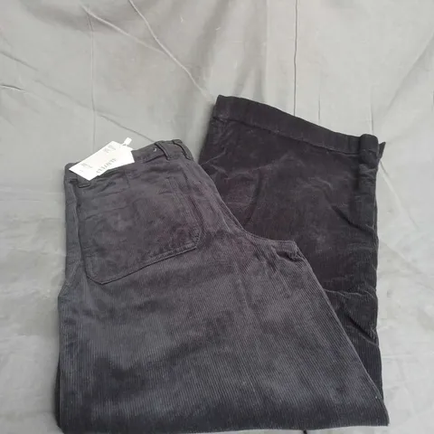 MNG CULOTTE HIGH WAIST JEANS IN BLACK SIZE 8