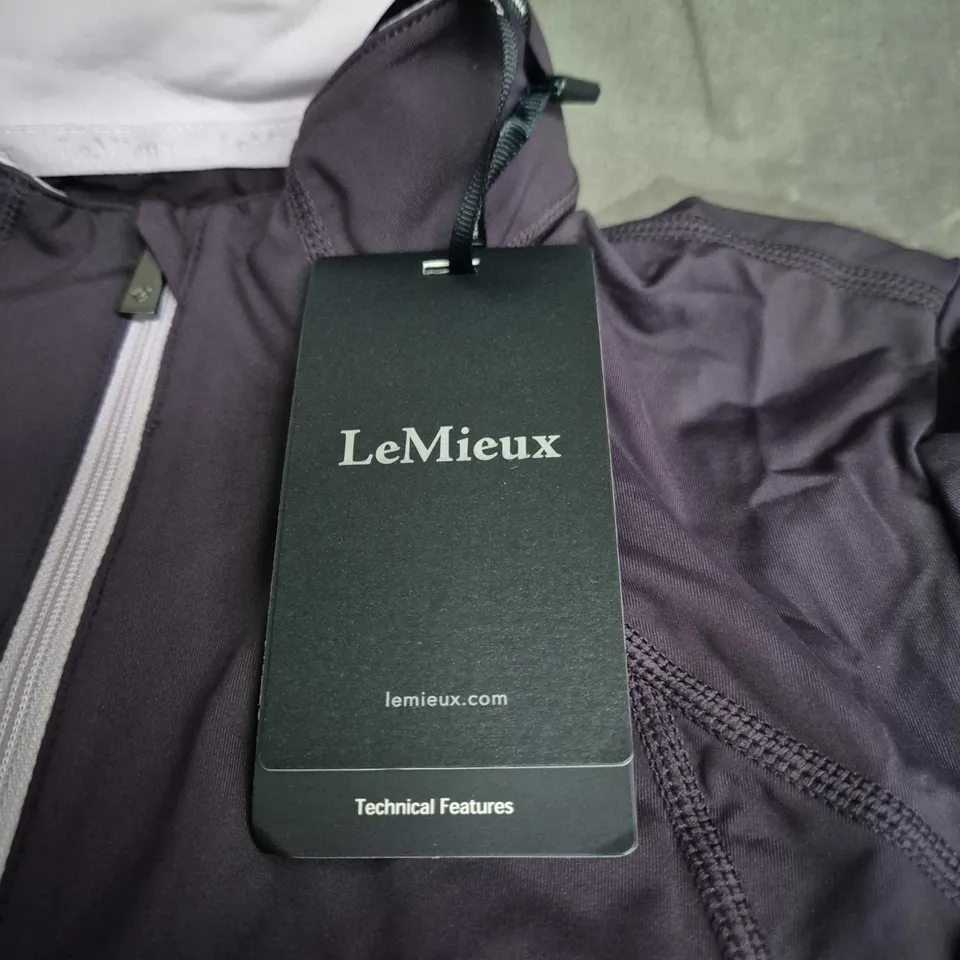 LEMIEUX PURPLE ZIP UP TOP – UK10 TAG ATTACHED 