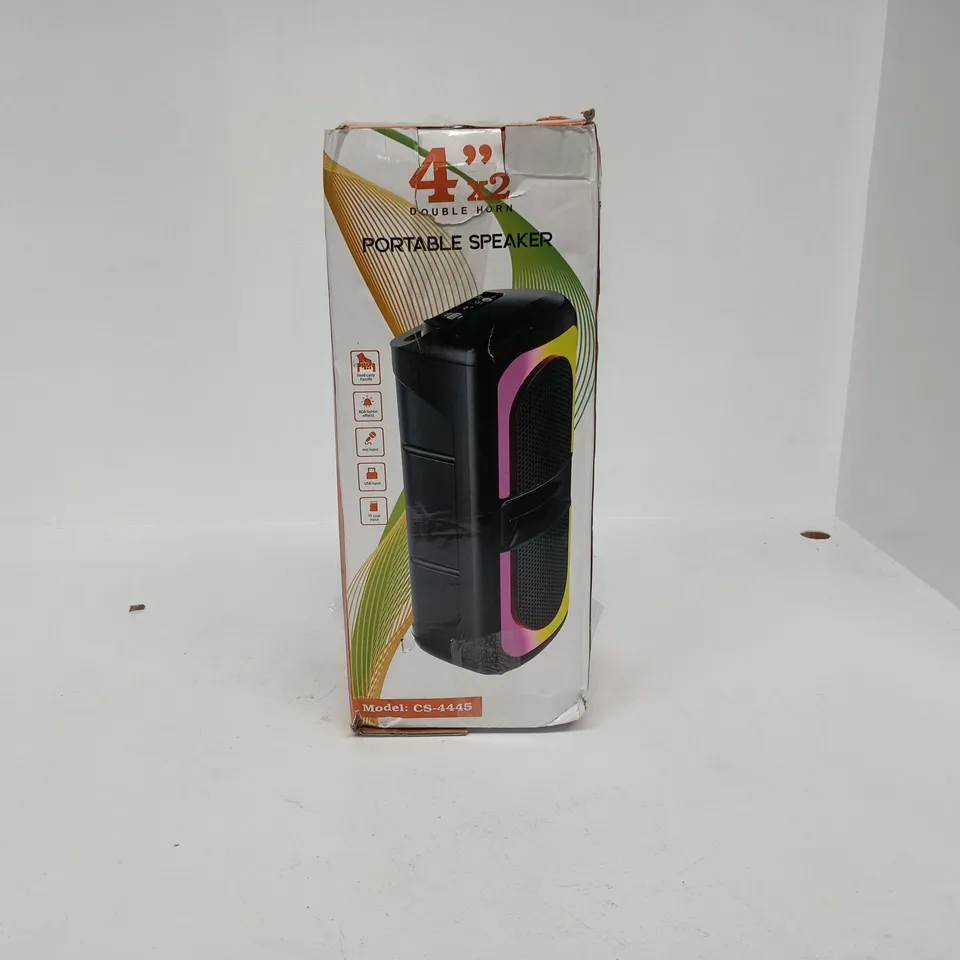 DOUBLE HORN SPEAKER PORTABLE