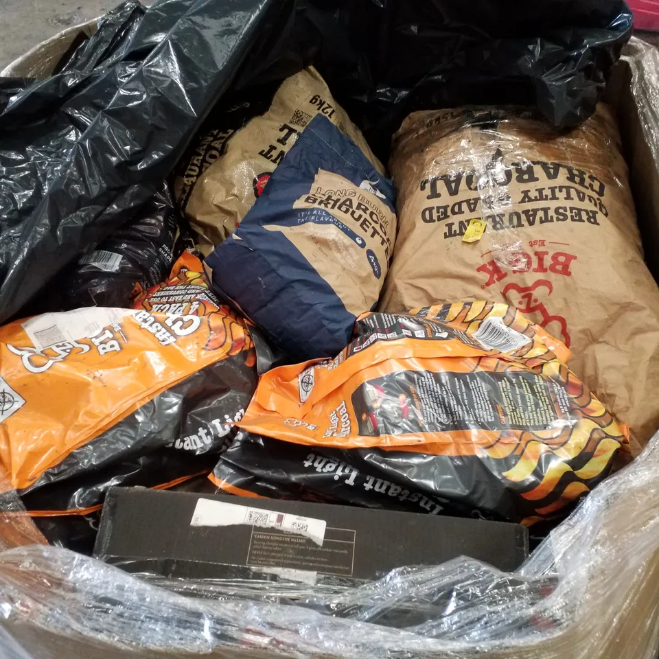 PALLET CONTAINING ASSORTED BAGS OF CHARCOAL 