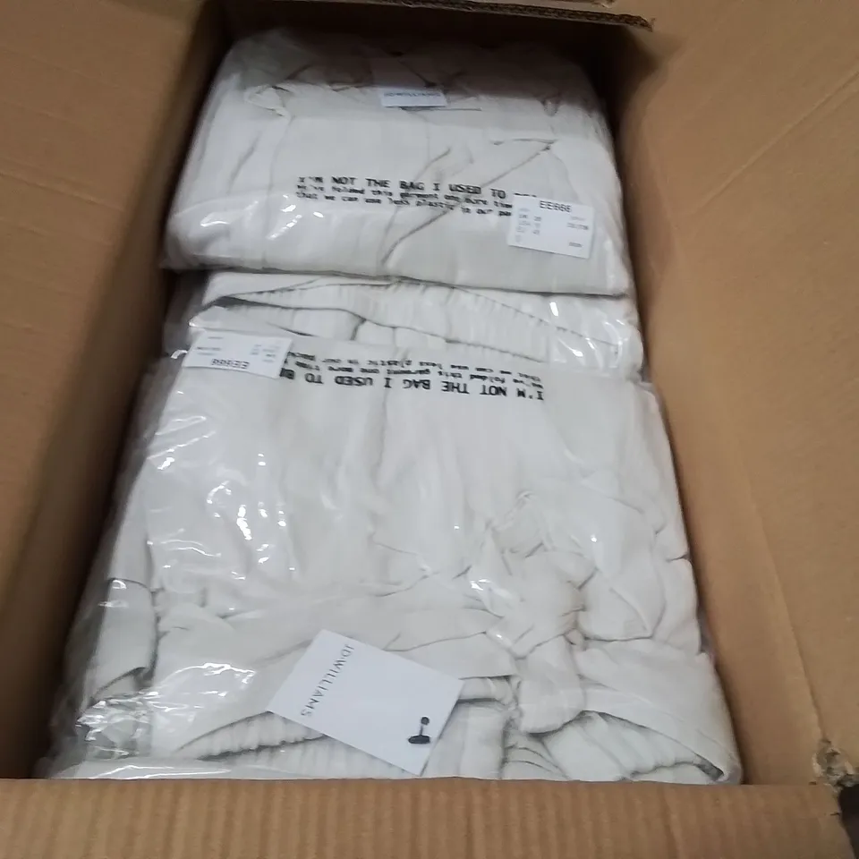 BOXED BRAND NEW APPROXIMATELY 14 JD WILLIAMS WIDE WRAP TROUSERS COOL STONE SIZE 20