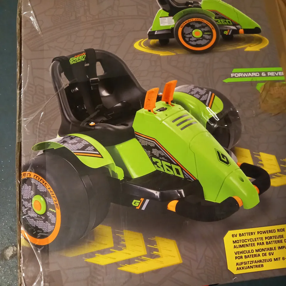 GREEN MACHINE 360 6V BATTERY RIDE ON RRP £99.99