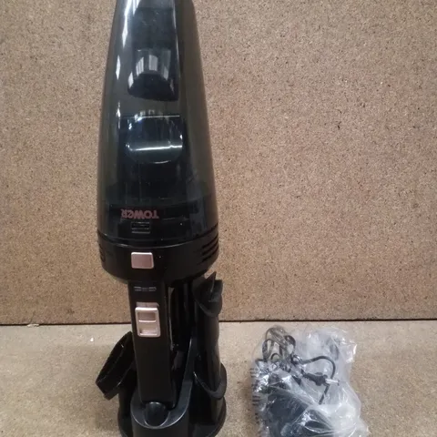 BOXED TOWER T127000BLG RHH77 CORDLESS 7.4V WET & DRY HANDHELD VAC