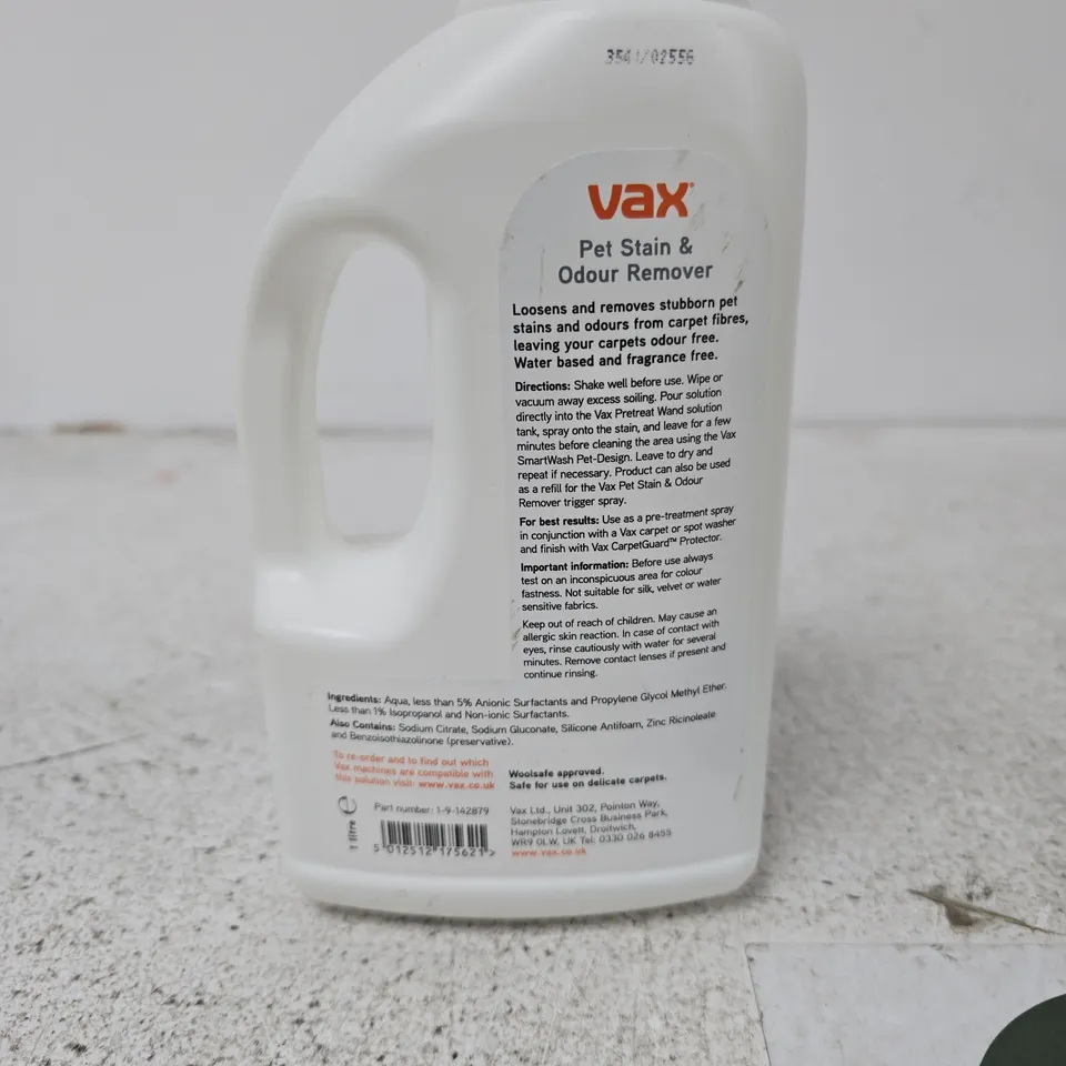 VAX PET STAIN & ODOUR REMOVER – PRE-TREATMENT SOLUTION 1L