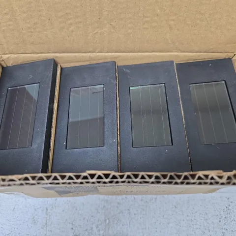 BOXED SMART SOLAR MAROC WALL , FENCE AND POST LIGHTS - 4 PACK