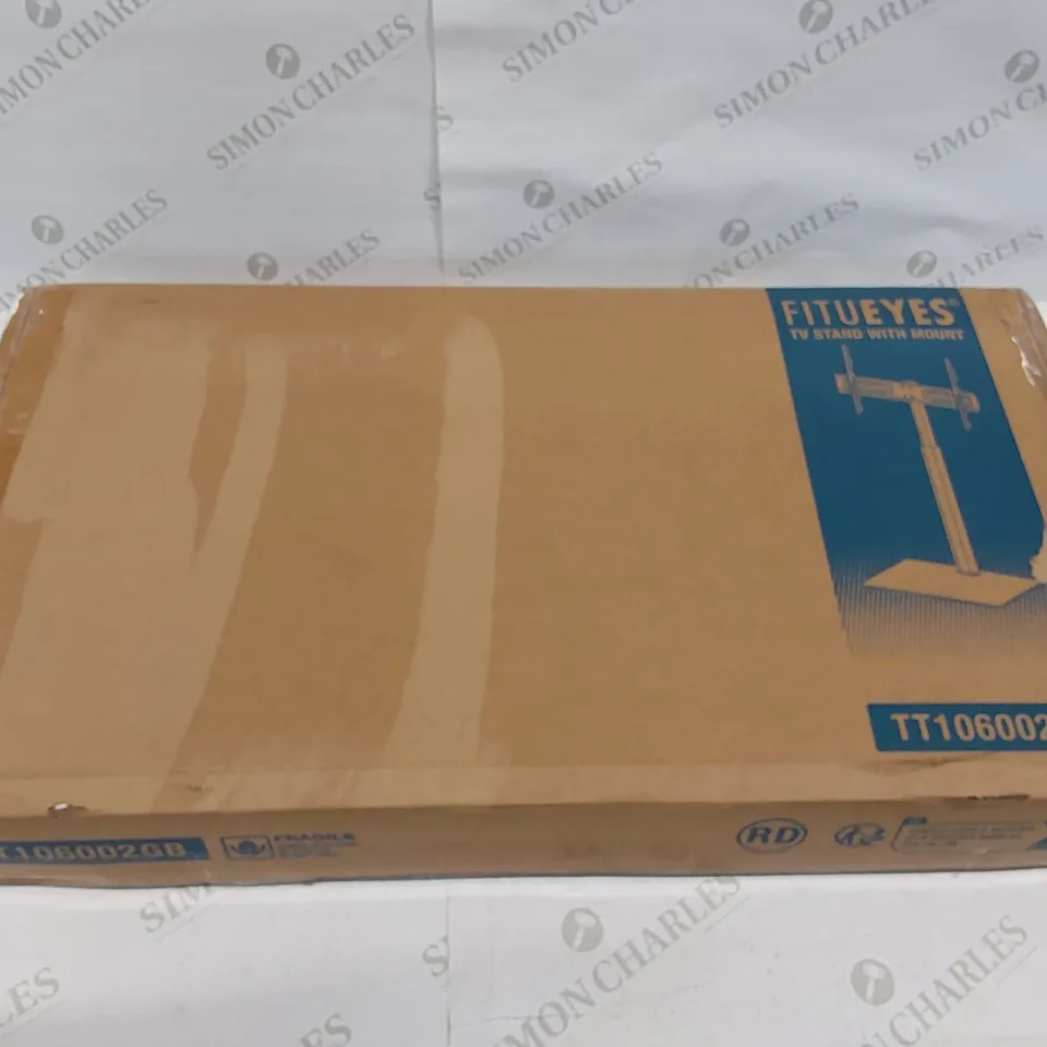 BOXED FITUEYES TT106002GB TV STAND WITH MOUNT (1 BOX)