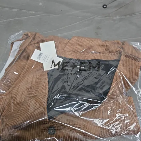 ME+EM LONDON CORD WIDE-LEG LAYERING JUMPSUIT – CARAMEL, UK 14