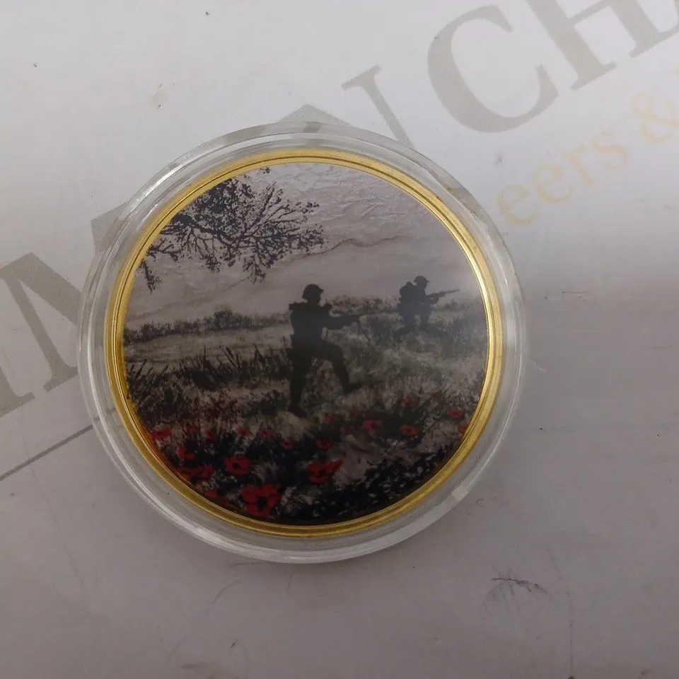 WAR POPPY COLLECTION GOLD COLLECTABLE COIN
