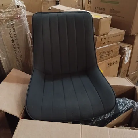 BOXED DINING CHAIRS (SET OF 2) - DARK GREY (1 BOX)