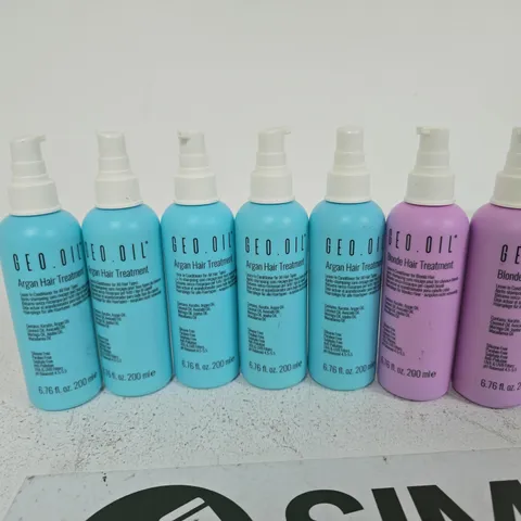 7X BOTTLES OF GEO OIL HAIR TREATMENT 200ml