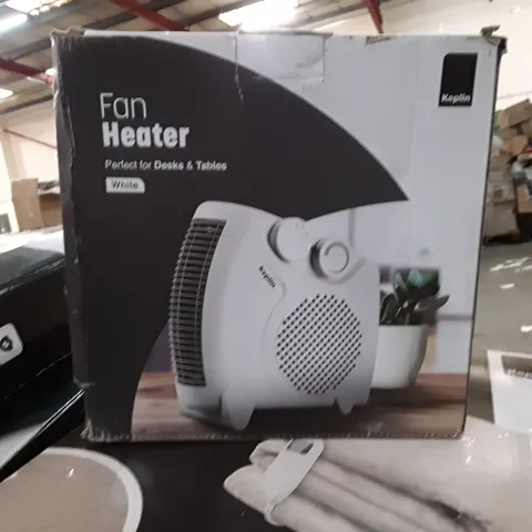 BOXED KEPLIN FAN HEATER - WHITE 