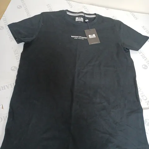 WEEKEND OFFENDER BLACK TEE SIZE M 