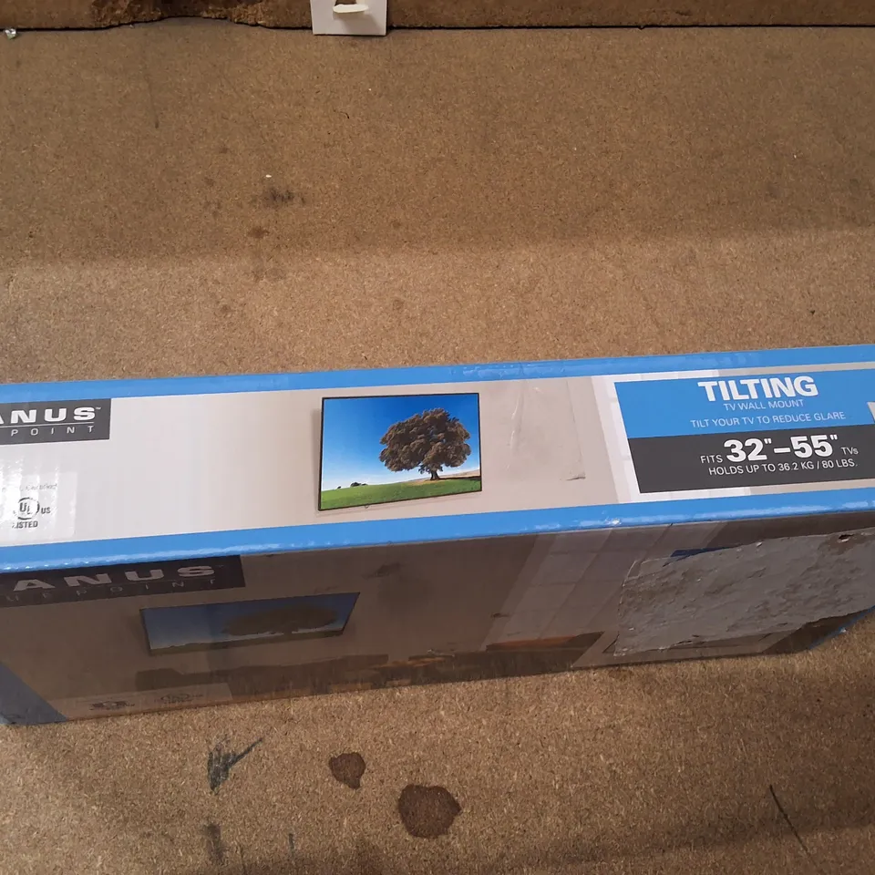 SANUS VUEPOINT TILTING TV WALL MOUNT F35C-B2 FOR 32–55IN TVS – BOXED