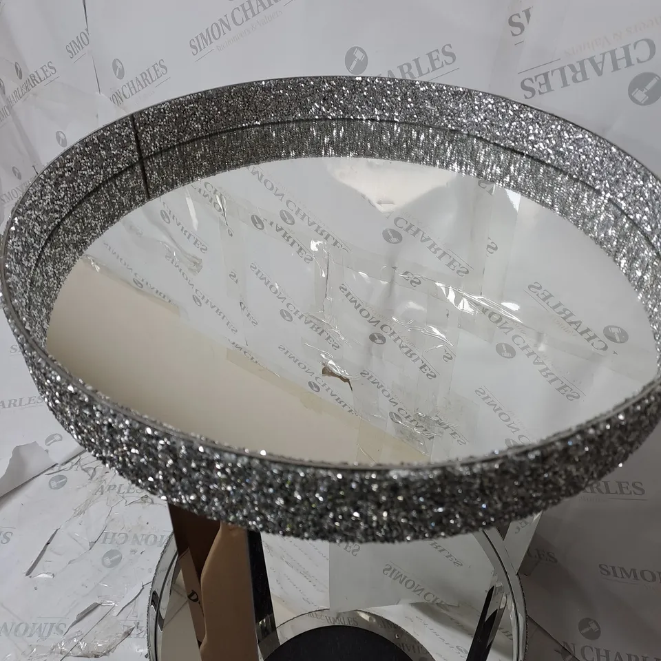 MIRRORED SIDE TABLE / COLLECTION ONLY 