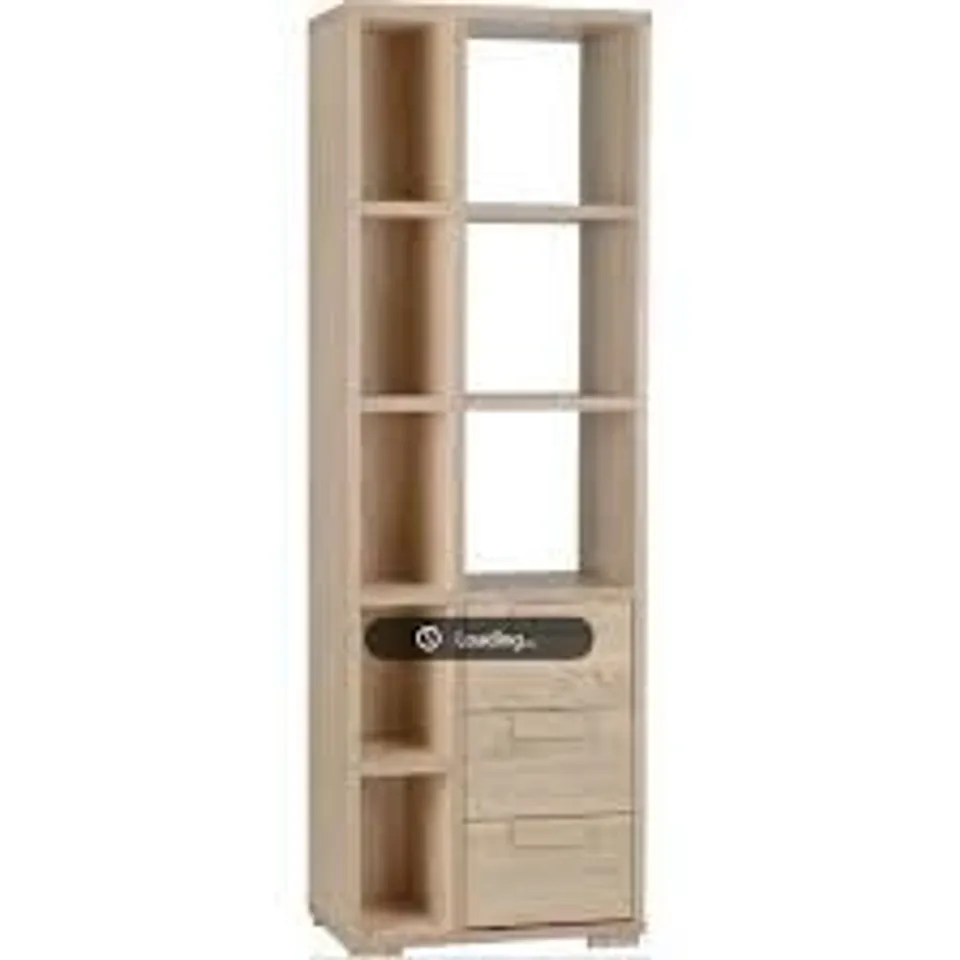 BOXED CAMBOURNE 3 DRAWER DISPLAY UNIT - LIGHT SONOMA OAK