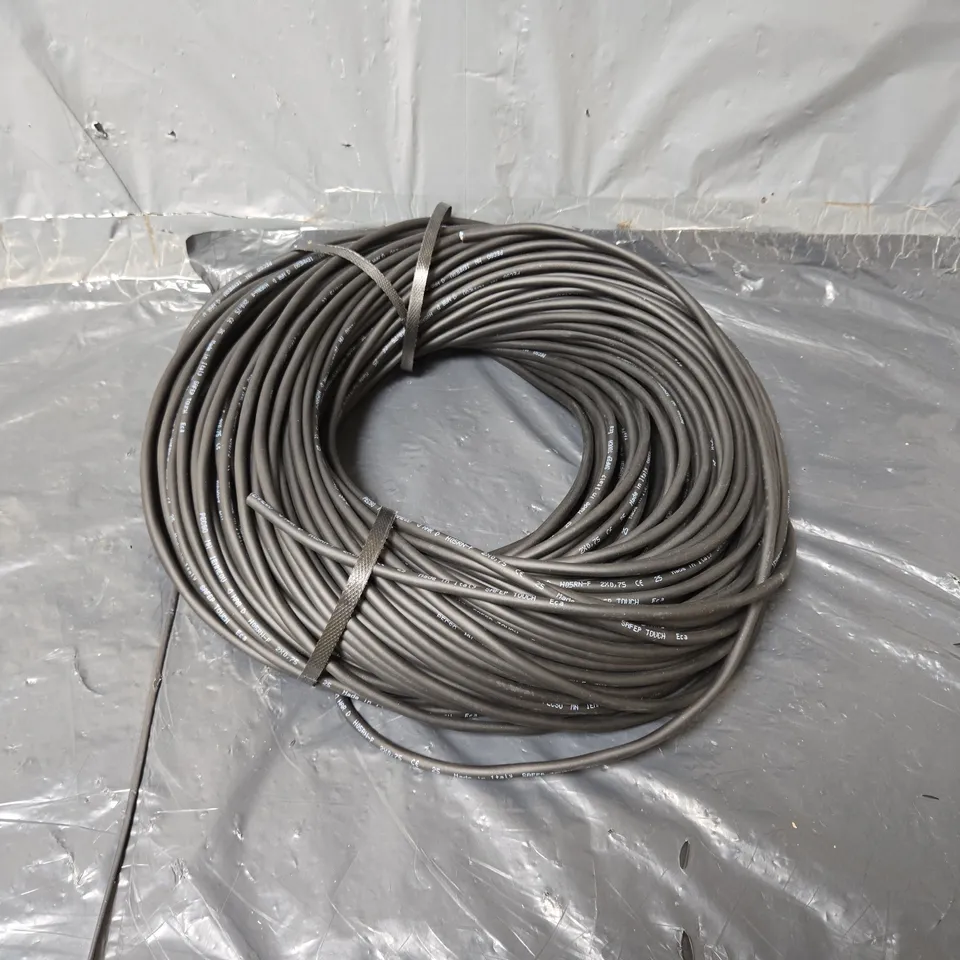 LAPPKABEL 1600250/100 H05RN-F 2X0.75MM BLACK OZONE/FLAME RESISTANT CABLE IN BLACK - 100M