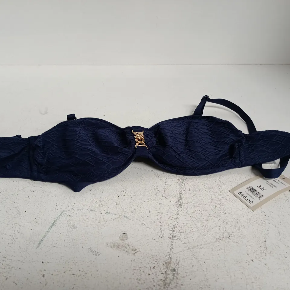 FANTASIE AZORES BANDEAU BIKINI TOP MIDNIGHT 32E TAGGED