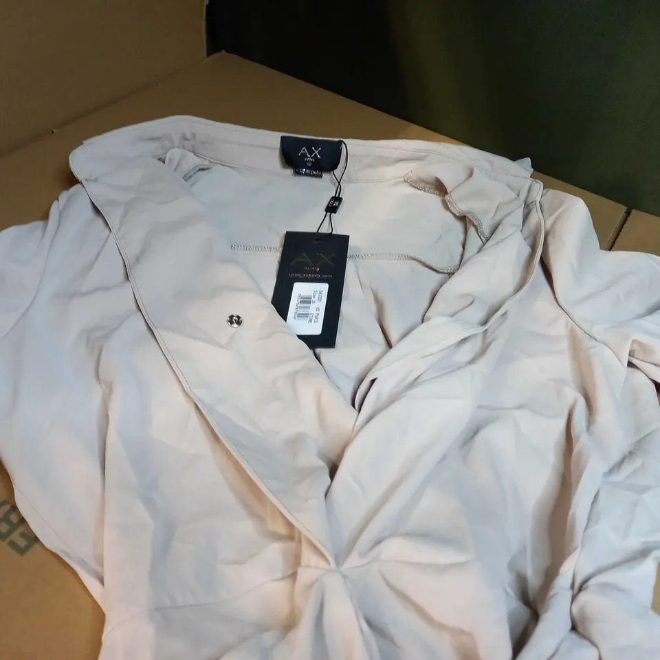 AX PARIS STONE PLUNGE SHIRT DRESS - SIZE 10