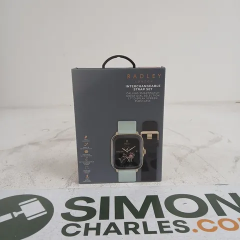 RADLEY LONDON INTERCHANGEABLE STRAP SET SMART WATCH IN BOX