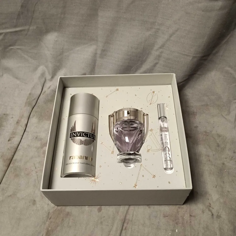 RABANNE INVICTUS GIFT SET, 3 ITEMS. BOXED