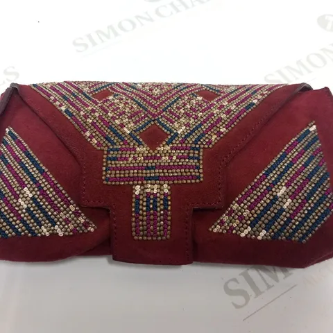 ISABEL MARANT BORDEAUX CLUTCH BAG