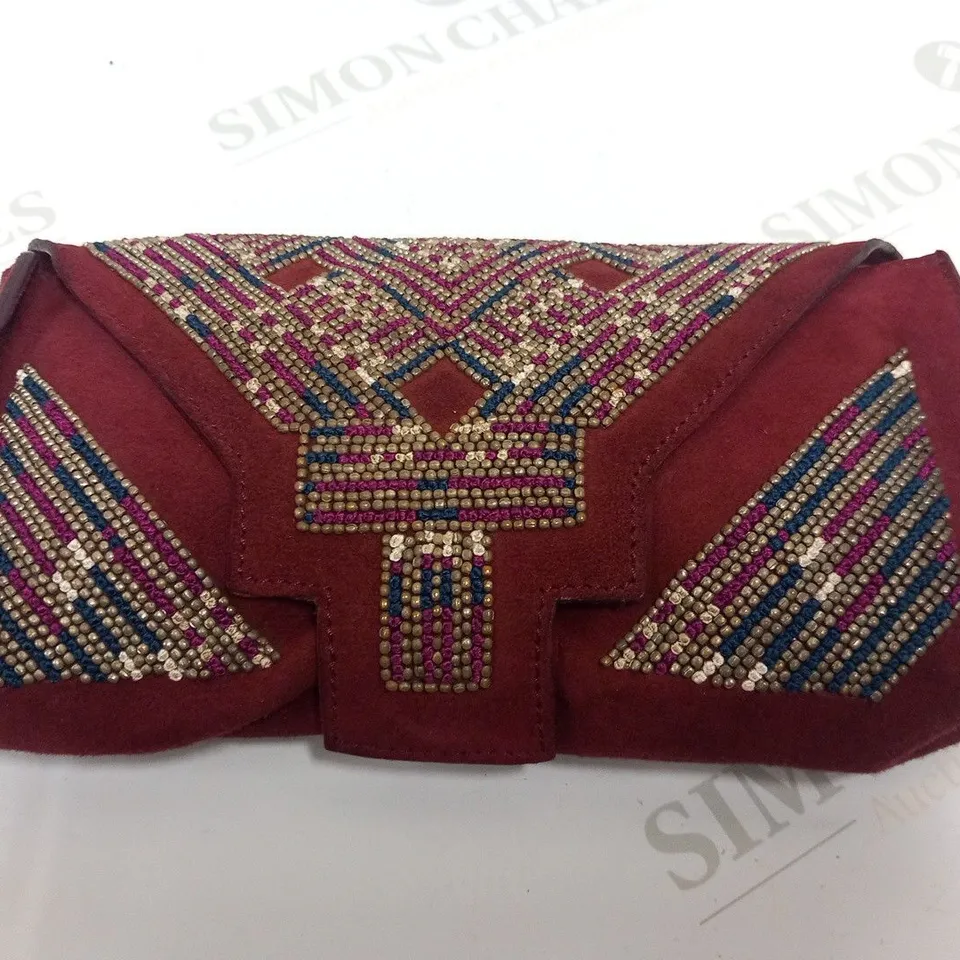 ISABEL MARANT BORDEAUX CLUTCH BAG