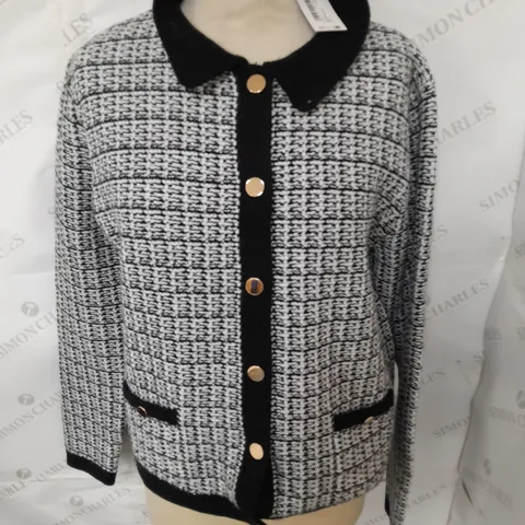WALLIS BUTTON FRONT CARDIGAN - M