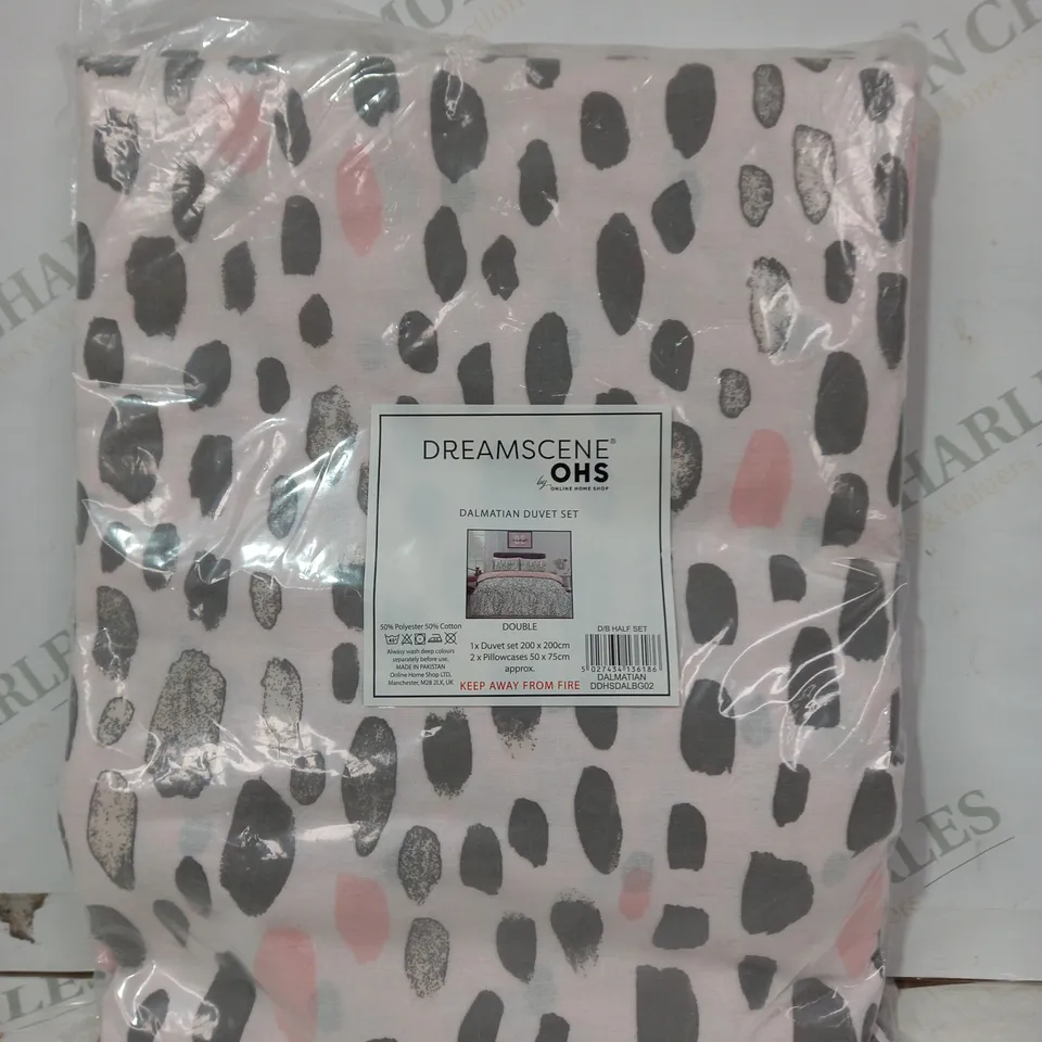 DREAMSCENE BY OHS DALMATION DUVET SET - DOUBLE