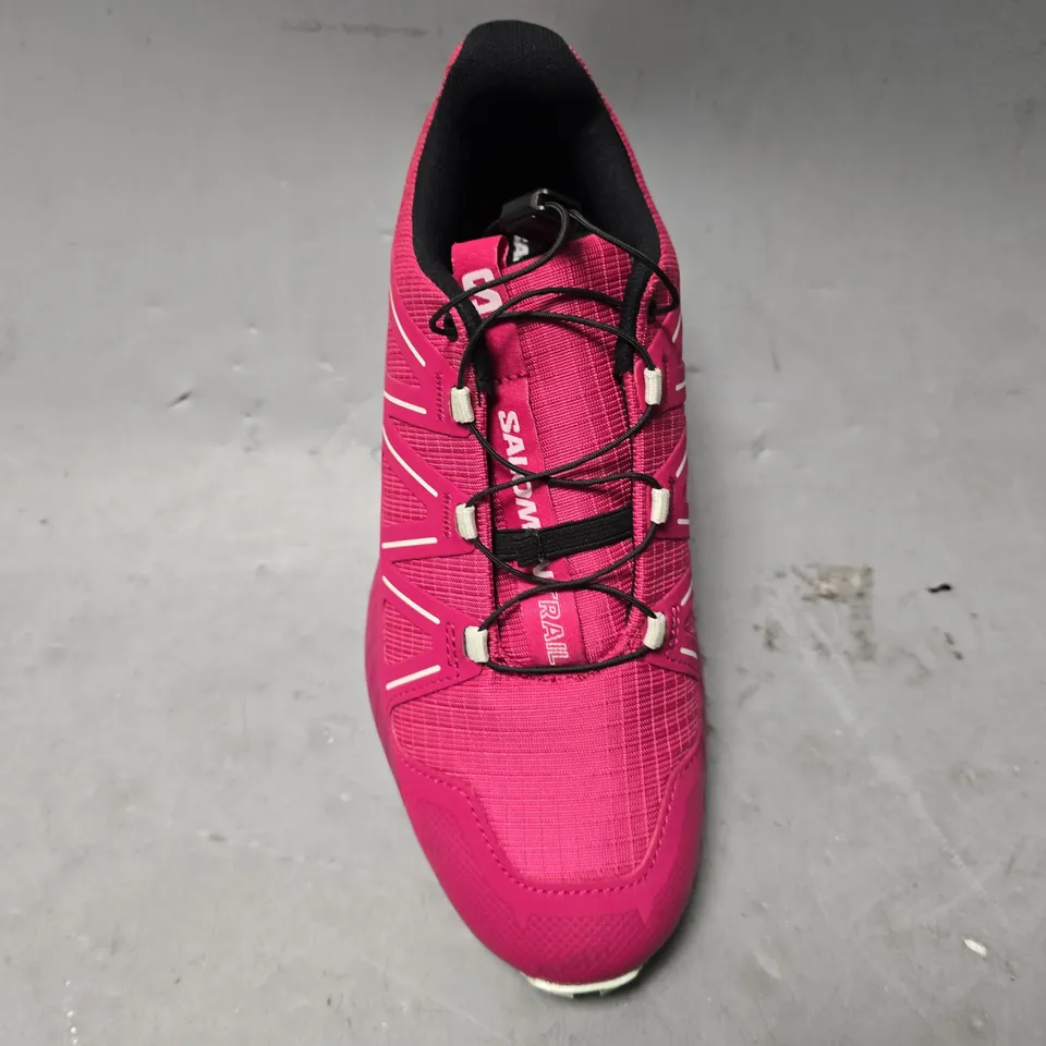 SALOMAN CONTAGRIP PINK TRAINERS - UK 5