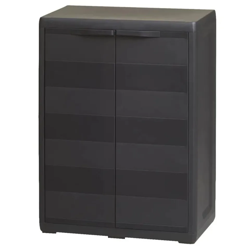 BOXED GARDEN STORAGE CABINET WITH 1 SHELF