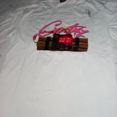 NO TIME 4 LUV CORTEIZ WHITE T-SHIRT SIZE XL