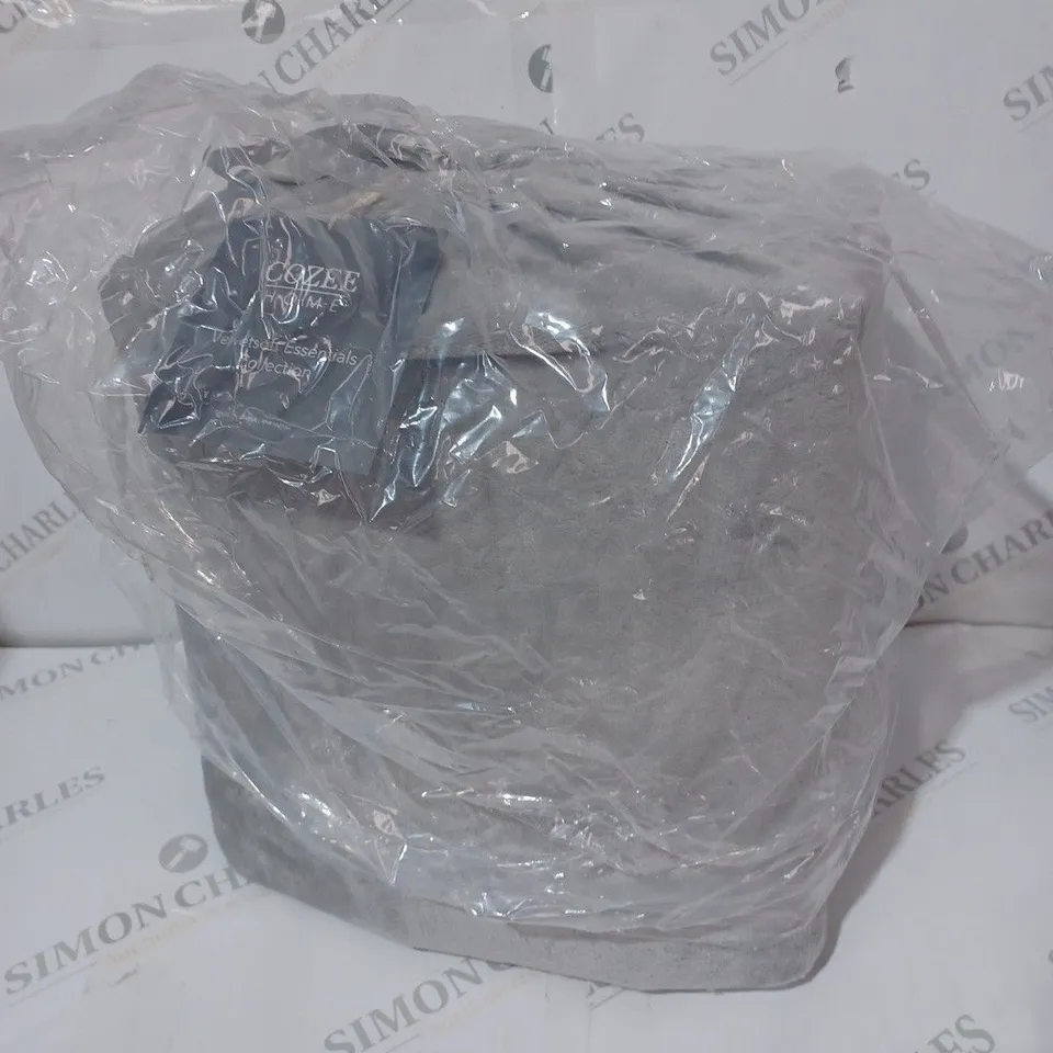 COZEE HOME VELVETSOFT ESSENTIAL COLLECTION LIGHT GREY DOUBLE SIZE