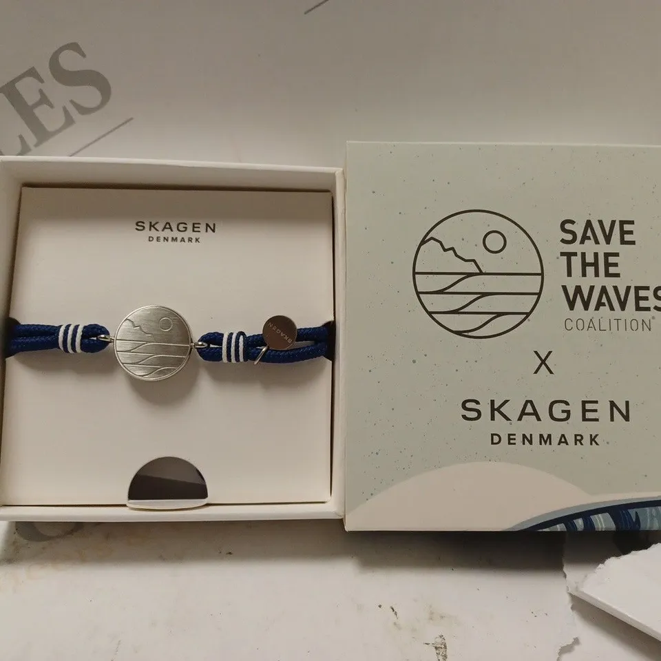BOXED SKAGEN SAVE THE WAVES DENMARK BRACELET
