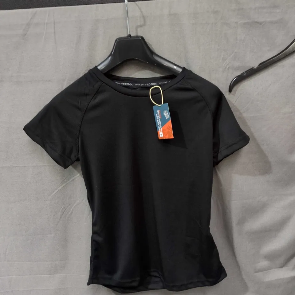 MOUNTAIN WAREHOUSE ENDURANCE UV SHORT-SLEEVE TEE – BLACK, UK 10