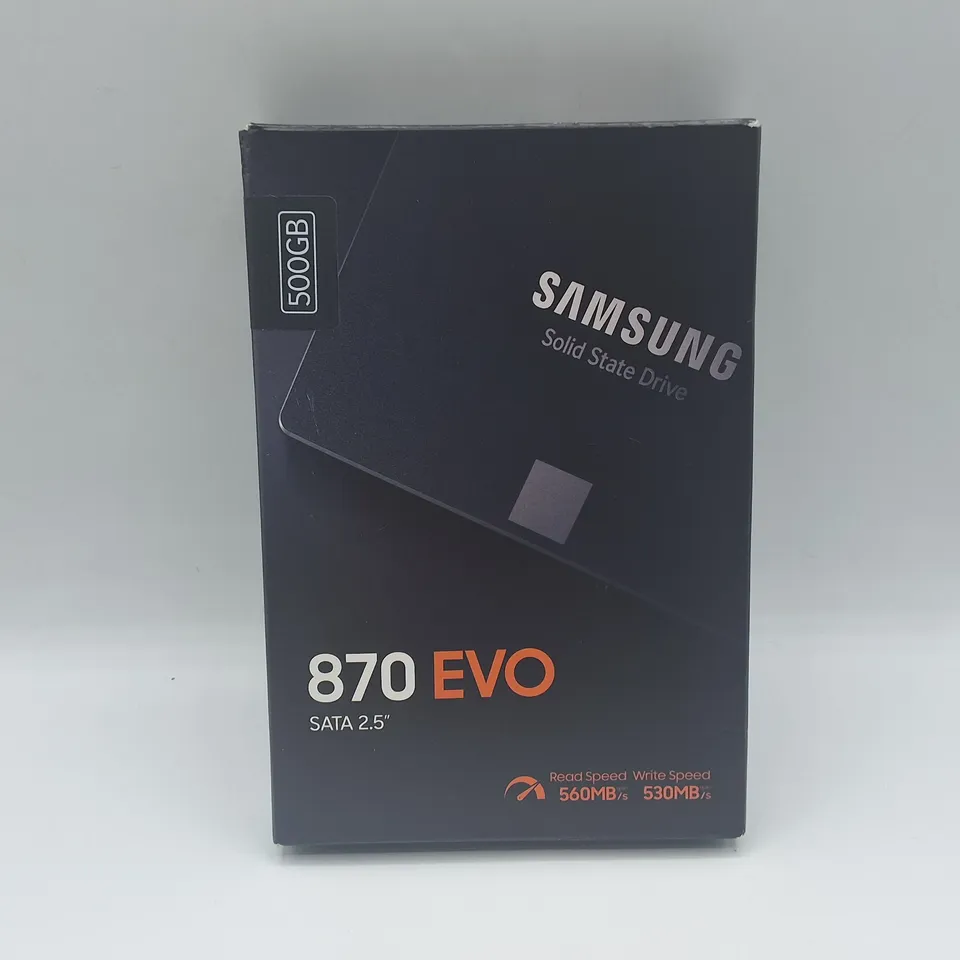 SEALED SAMSUNG 500GB 870 EVO SATA 2.5" SOLID STATE DRIVE 