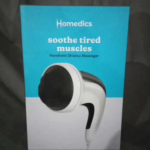 BOXED HOMEDICS HANDHELD SHIATSU MASSAGER