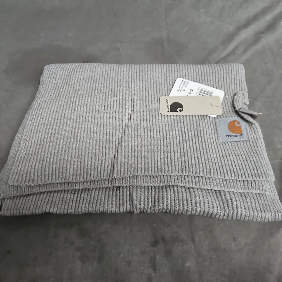 CARHARTT RIBBED KNIT SCARF – GREY