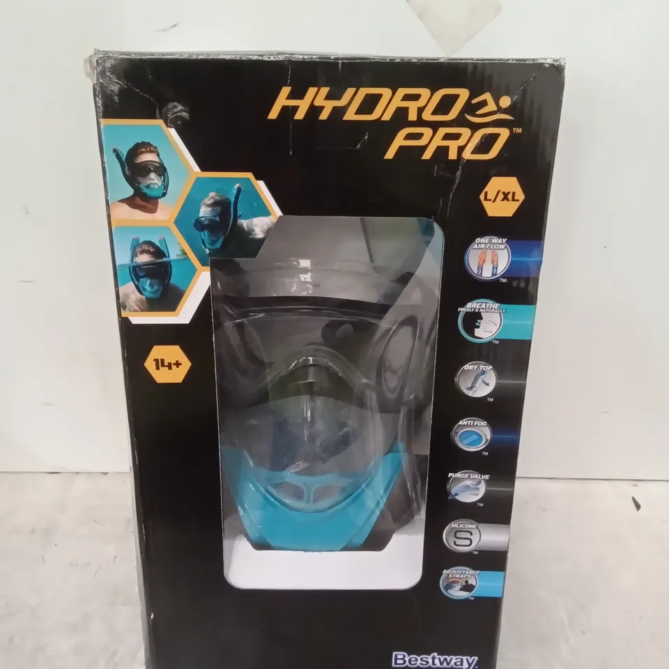 BOXED HYDRO-PRO SEA CLEAR FLOWTECH SNORKELLING MASK - L/XL RRP £99.98