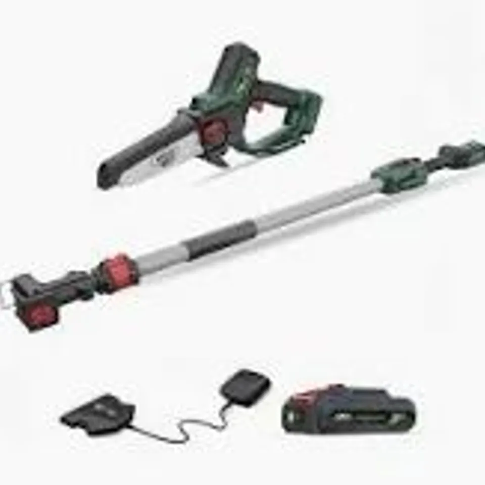 WEBB 20V CORDLESS 15CM PRUNING SAW TRIMMER WITH EXTENSION