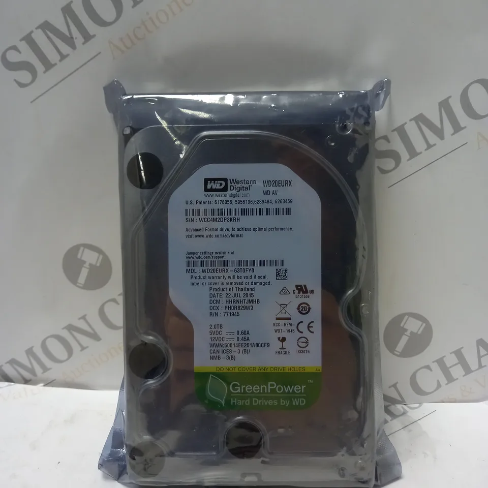 WESTERN DIGITAL WD20EURX 2.0TB 