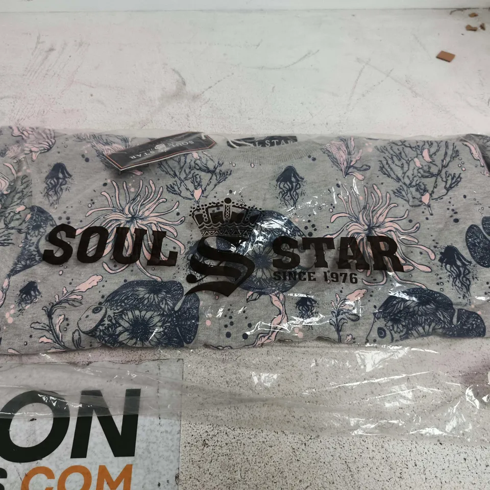 SOUL STAR GREY MARL JUMPER – XXL